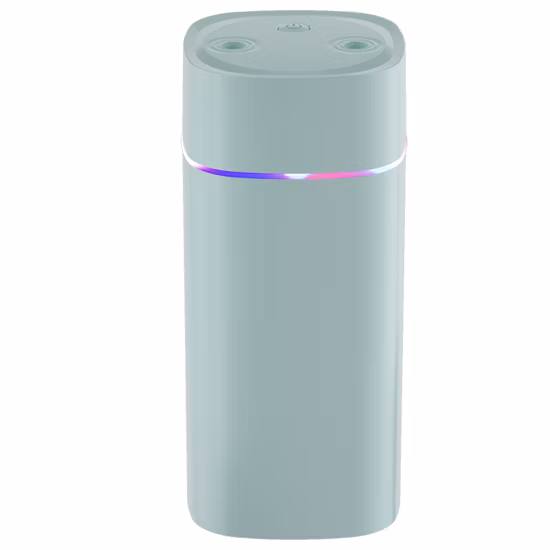 Humidificador pequeño portátil con doble pulverizador, USB, hogar silencioso, dormitorio, oficina, montado en coche, para exteriores, humidificadores para Hotel